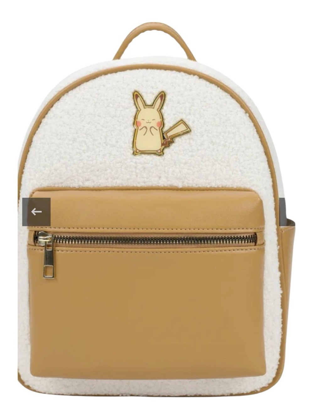 Bioworld Pokemon Electric Pikachu Sherpa Backpack